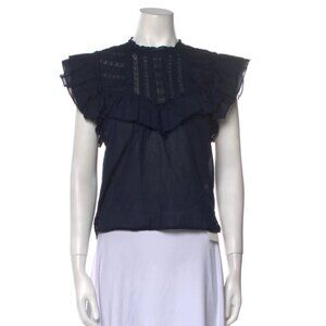 Veronica Beard Tamsyn short sleeve blouse